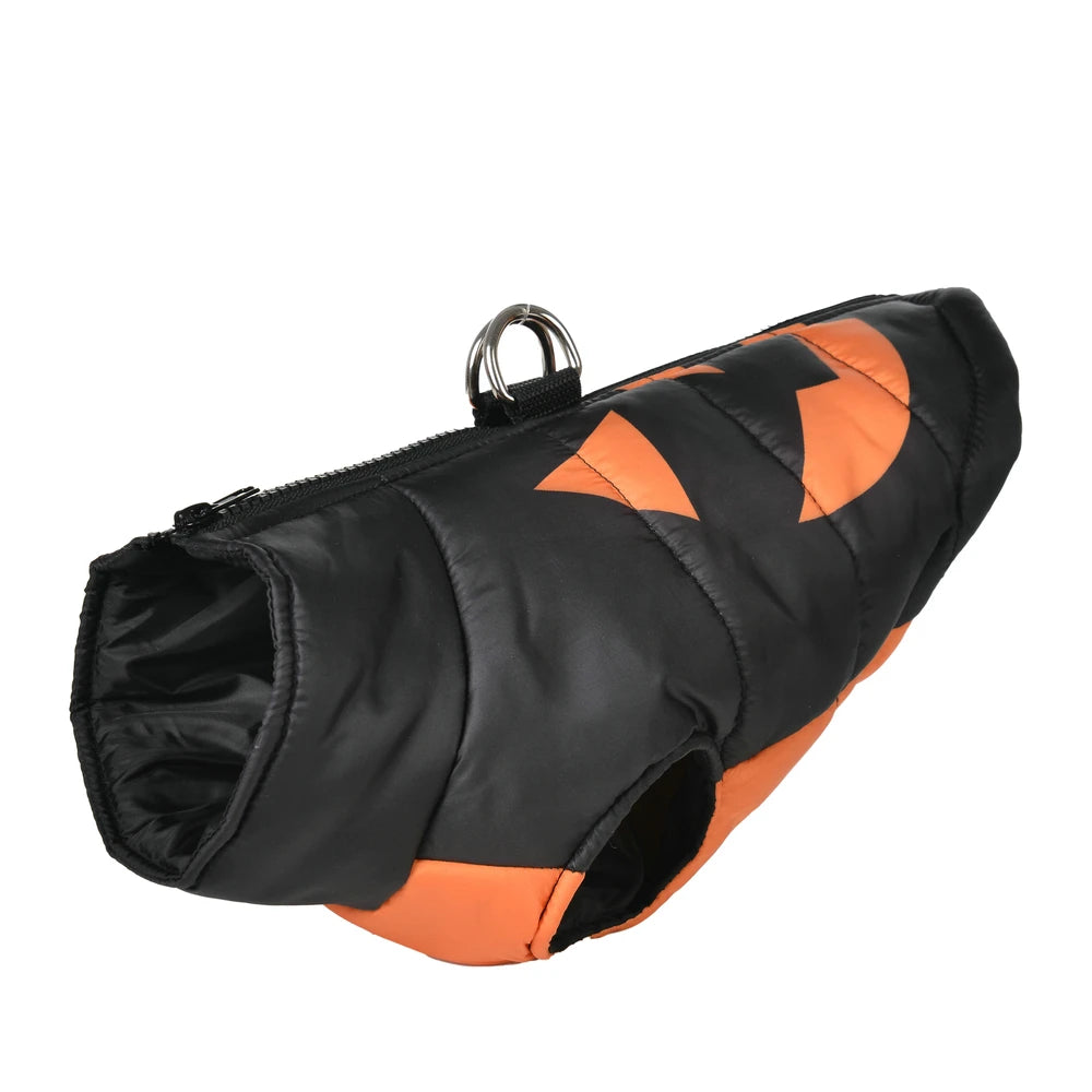 Halloween Dog Clothes Winter Warm Puppy Vest Jacket for Small Dogs Cats Outdoor Waterproof Pet Coat Chihuahua Costume Apparel