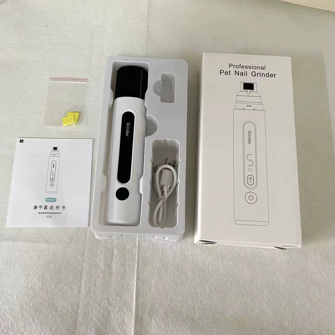 Painless Electric LED Dog Nail Grinder Dogs Cat Nail Clippers Small Large Dogs Pet Paws Nail Cutter Grooming Tools