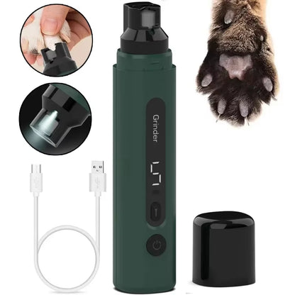 Painless Electric LED Dog Nail Grinder Dogs Cat Nail Clippers Small Large Dogs Pet Paws Nail Cutter Grooming Tools