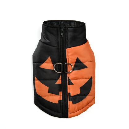 Halloween Dog Clothes Winter Warm Puppy Vest Jacket for Small Dogs Cats Outdoor Waterproof Pet Coat Chihuahua Costume Apparel