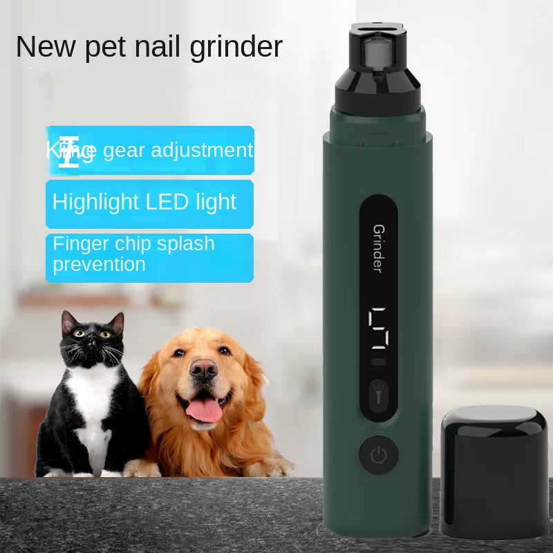 Painless Electric LED Dog Nail Grinder Dogs Cat Nail Clippers Small Large Dogs Pet Paws Nail Cutter Grooming Tools