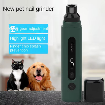 Painless Electric LED Dog Nail Grinder Dogs Cat Nail Clippers Small Large Dogs Pet Paws Nail Cutter Grooming Tools