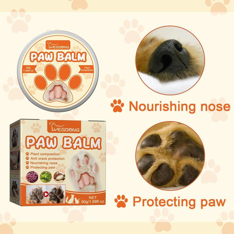 Pet Foot Care Balm, Pet Paw Moisturizing Cream, Pet Foot Care Product for Dog & Cat